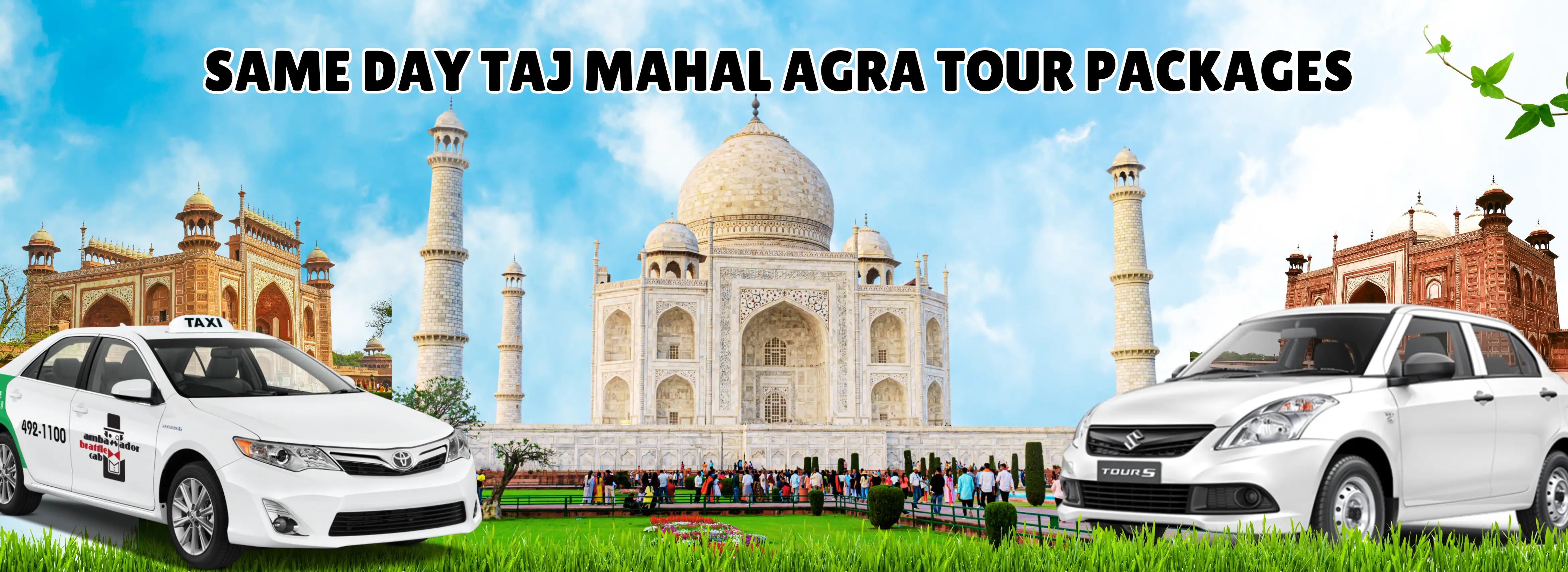 Taj Mahal Agra Tour From Delhi Car Hire, Same Day Taj Mahal Agra Tour Car Hire, Sunrise Taj Mahal Agra Tour Car Rental Service, Taj Mahal Tour Agra Packages From Delhi By Car, Taj Mahal Tour Agra From Delhi Cab Service
